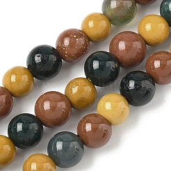 Natural Mixed Gemstone Beads Strands&nbsp;G-P574-A01-6mm