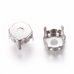 Non-Tarnish 201 Stainless Steel Sew on Prong Settings&nbsp;X-STAS-L229-03B