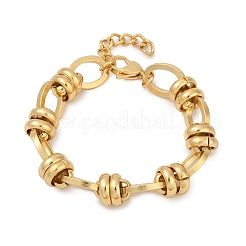 304 Stainless Steel Oval Link Chain Bracelets for Women&nbsp;BJEW-C104-01C-G