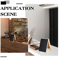 4Pcs Wood Double Sided Blackboard&nbsp;AJEW-GO0004-56
