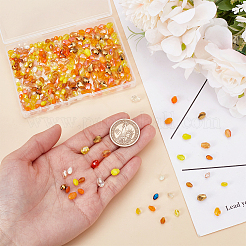 296Pcs 2 Styles Transparent Glass Beads&nbsp;GLAA-WR0001-08