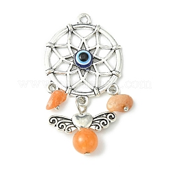 Alloy Woven Web/Net with Angel Big Pendants&nbsp;PALLOY-JF02398