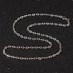 Tarnish Resistant 304 Stainless Steel Textured Cable Chains Necklaces&nbsp;LS-NJEW-L427-06P