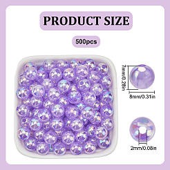 Transparent Acrylic Beads&nbsp;MACR-SP0001-28B-02