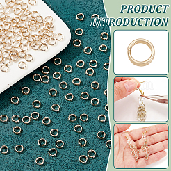 200Pcs Rack Plating Brass Split Rings&nbsp;KK-BC0013-85A