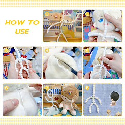 4 Sets 4 Style Polyoxymethylene(POM) Toy Skeleton Joint for DIY Plush Doll&nbsp;DIY-OC0009-34