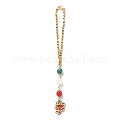 Christmas Alloy Enamel Pendant Decorations&nbsp;HJEW-JM01153