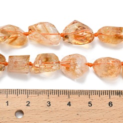 Heated Natural Citrine Beads Strands&nbsp;G-L634-A02-03