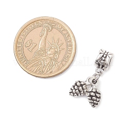 3Pcs 3 Styles Tibetan Style Alloy Pine Cone Pumpkin Acorn European Dangle Charms&nbsp;PALLOY-JF04525