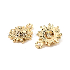 Brass Micro Pave Cubic Zirconia Charms&nbsp;KK-C155-05G
