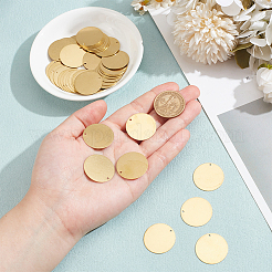 50Pcs Brass Stamping Blank Tag Pendants&nbsp;KK-WR0001-21