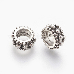 Tibetan Style Alloy European Beads&nbsp;MPDL-7610-AS-NR
