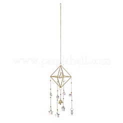 Geometric Metal Suncatchers Wall Hanging Decoration&nbsp;HJEW-G018-01A-G