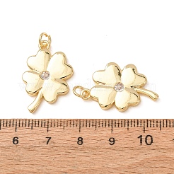 Brass Micro Pave Cubic Zirconia Pendants&nbsp;CU-CBA2F11-20E-G