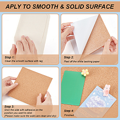Self Adhesive Cork Sheets&nbsp;DIY-WH0430-452B