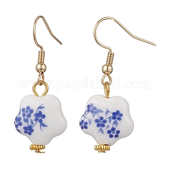 4 Pairs Handmade Printed Porcelain Dangle Earrings&nbsp;EJEW-JE06701