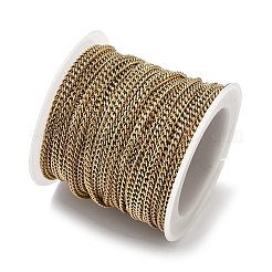 304 Stainless Steel Curb Chains&nbsp;CHS-K018-29G