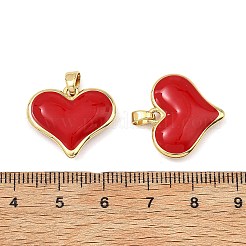 Brass Enamel Pendants&nbsp;KK-T001-01G