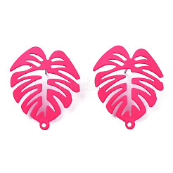 Spray Painted Iron Stud Earring Findings&nbsp;IFIN-N008-019-B01