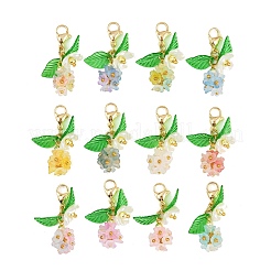 Acrylic Flower Pendant Decorations&nbsp;HJEW-JM04149