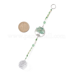 Glass Teardrop Window Hanging Suncatchers&nbsp;HJEW-JM04544-01