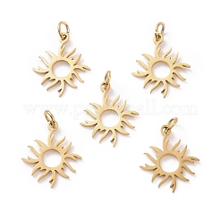 PVD Vacuum Plating 201 Stainless Steel Solar Eclipse Pendants&nbsp;STAS-S105-T547D-2
