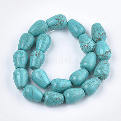 Natural Howlite Beads Strands&nbsp;TURQ-T003-12