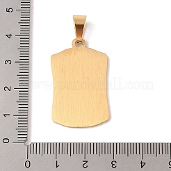 PVD Vacuum Plating 304 Stainless Steel Pendants&nbsp;STAS-M068-12G