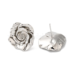 Rack Plating Brass Stud Earrings&nbsp;EJEW-U012-02P