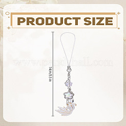 1Pc Goldfish & Star Resin & Alloy Mobile Straps&nbsp;AJEW-LP0004-40A