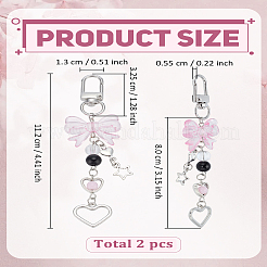 2Pcs Resin Pendant Decorations&nbsp;HJEW-LP0002-87