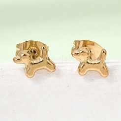 304 Stainless Steel Stud Earrings&nbsp;SA-CBABF3F-14G-01