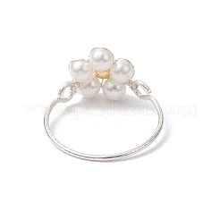 Shell Pearl Finger Rings for Women&nbsp;RJEW-JR00923-01