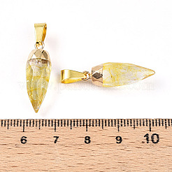 Natural Citrine Pendants&nbsp;G-N345-01B