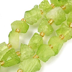 Raw Rough Natural Quartz Crystal Beads Strands&nbsp;G-Z131-J01-09
