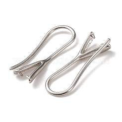 Brass Earring Findings&nbsp;KK-D378-05P