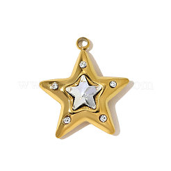 304 Stainless Steel Rhinestone Pendants&nbsp;STAS-OY009-96G