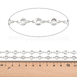 304 Stainless Steel Flower Link Chains&nbsp;CHS-P027-02P