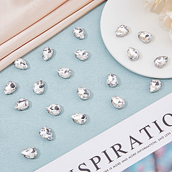 60Pcs Teardrop Sew on Rhinestone&nbsp;RGLA-DC0001-06