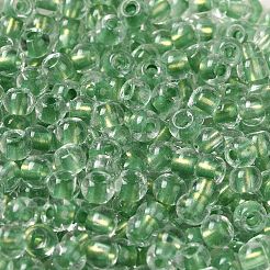 6/0 Transparent Inside Colours Glass Seed Beads&nbsp;SEED-P006-01A-03