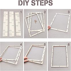 Basswood Assembled Paper Making Frame&nbsp;DIY-WH0001-73D
