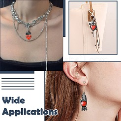 20Pcs 10 Styles Baking Paint Alloy Enamel Pendants&nbsp;ENAM-CJ0007-58