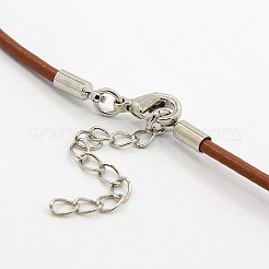 Leather Cord Necklace Making&nbsp;MAK-F002-11