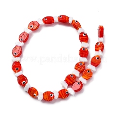 Handmade Lampwork Beads Strands&nbsp;LS-LAMP-G154-07M