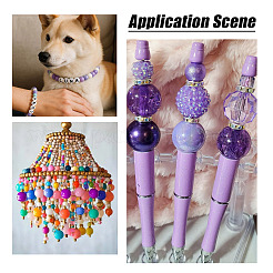 40Pcs 4 Colors Opaque Acrylic Beads&nbsp;MACR-TA0002-97B