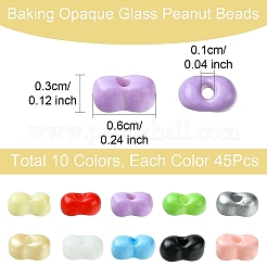 50G 10 Colors Baking Paint Glass Seed Beads&nbsp;SEED-YW0002-51C