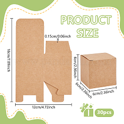 Folding Square Kraft Paper Mailer Boxes&nbsp;CBOX-WH0005-04