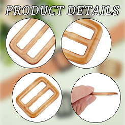 20Pcs 5 Colors Rectangle Resin Buckle Clasps&nbsp;FIND-GF0004-56