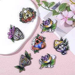 14Pcs 7 Styles Acrylic Pendants&nbsp;MACR-SZ0001-84