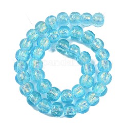 Handmade Foil Lampwork Beads Strands&nbsp;FOIL-K003-04G